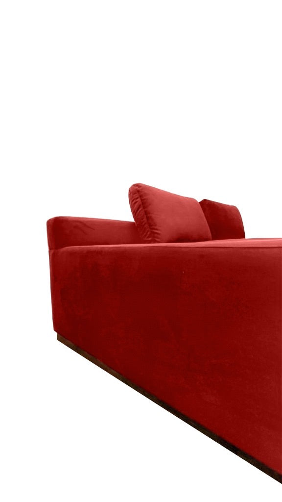 Modern Zen Sofa - Red