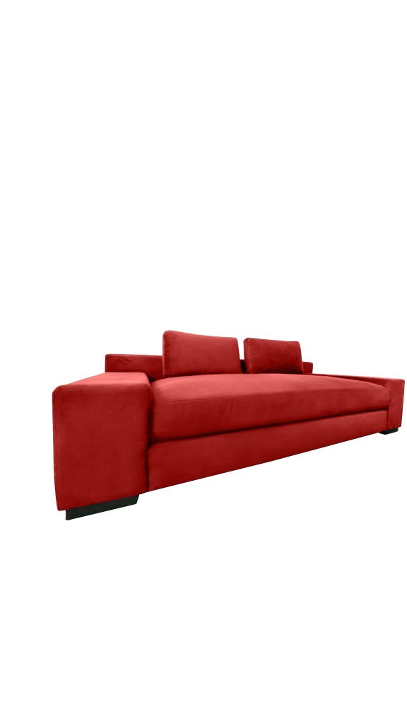 Modern Zen Sofa - Red