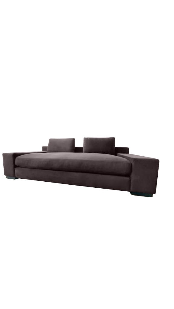 Modern Zen Sofa - Plum