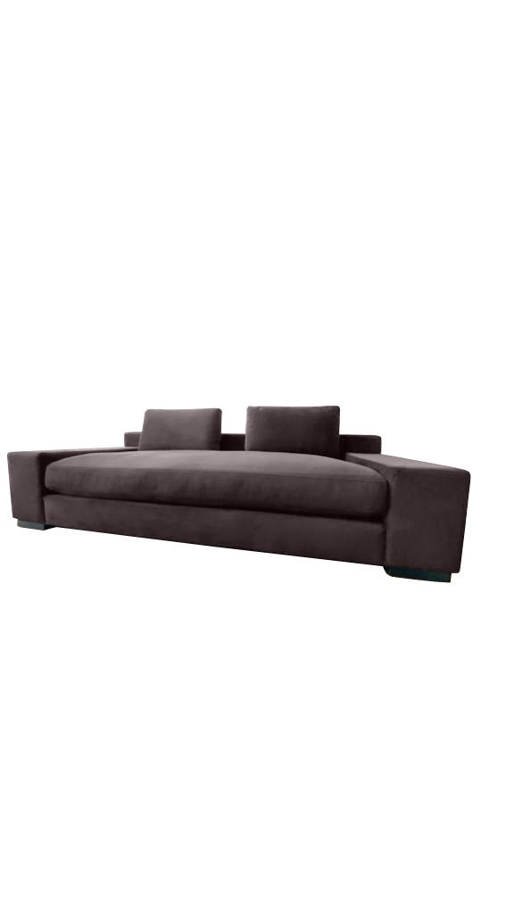 Modern Zen Sofa  - Plum